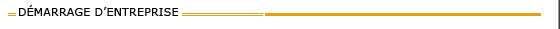 D�marrage d'entreprise